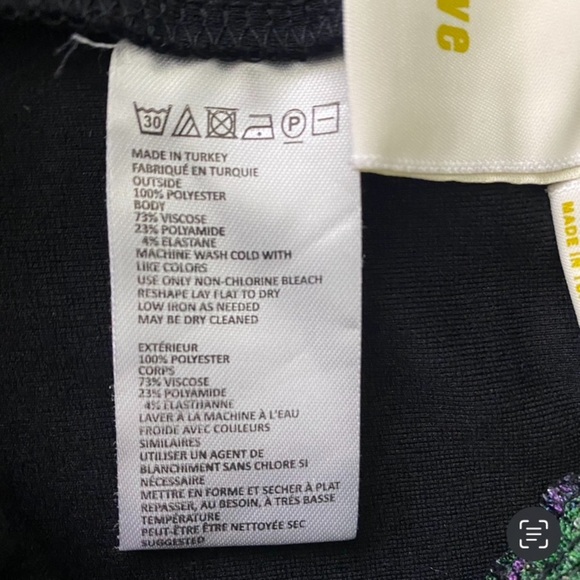 Anthropologie Maeve Meena Floral Skirted Leggings | Size XS Whimsigoth Skirt - Picture 8 of 10